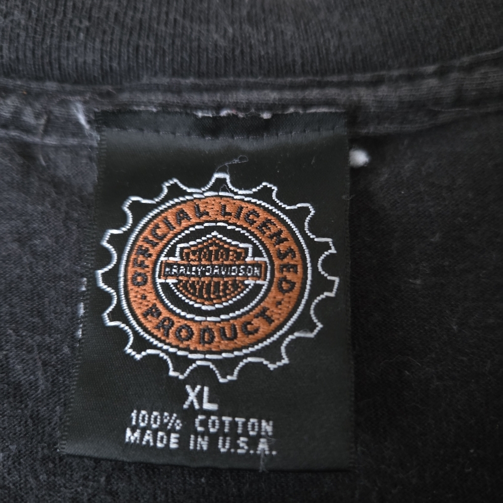 Vintage 90s Harley Davidson T-Shirt Big Bike Desert Graphic Men's XL Tee USA - Picture 8 of 12